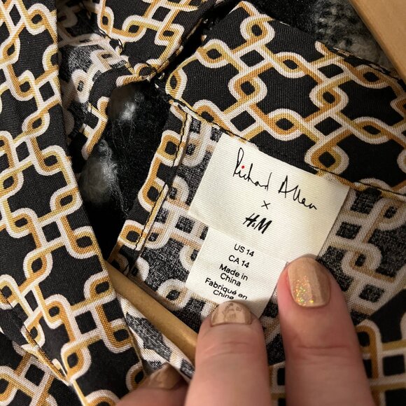 H&M + Richard Allen midi dress, retro 60s - Picture 8 of 8